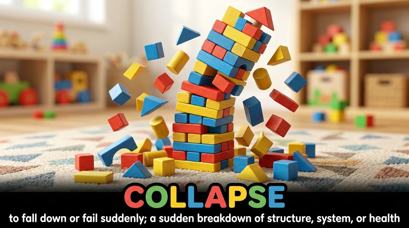English Illustration for collapse